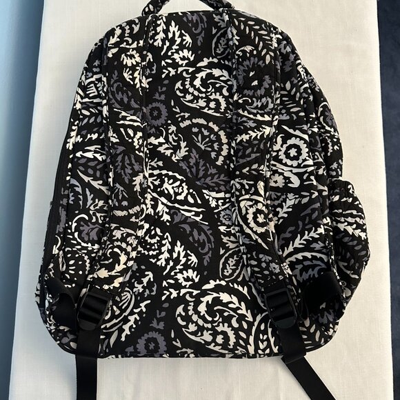 Vera Bradley Black and White Patterned Backpack - Picture 7 of 7